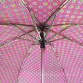 China Fabricar Promoção Metal Shaft 3Folding Umbrella Outdoor